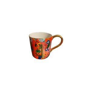 Rifle Paper Co x Anthropologie Floral Gold Letter J Monogram Mug
